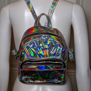 Fashion Nova Holographic Backpack